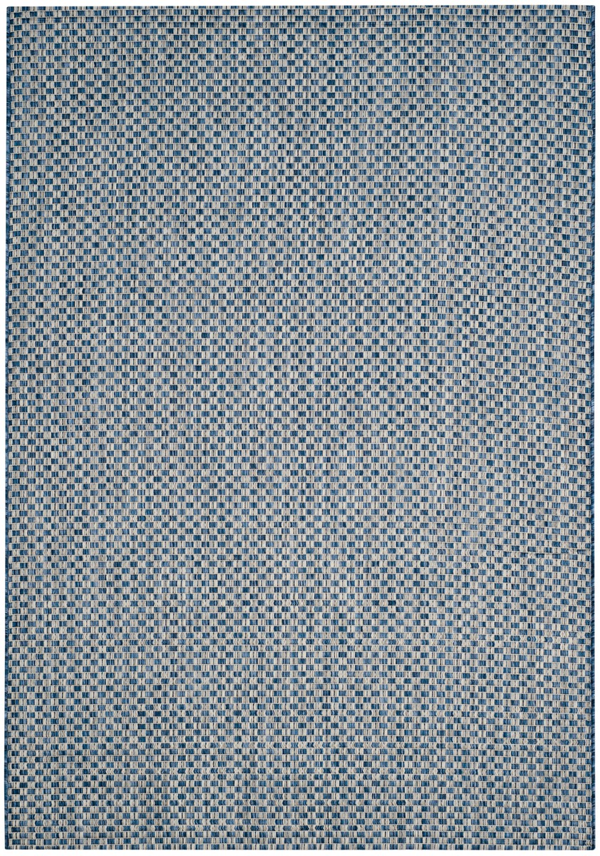  Safavieh Courtyard 8653 Indoor / Outdoor Rug - Turquoise / Light Grey - Bonton