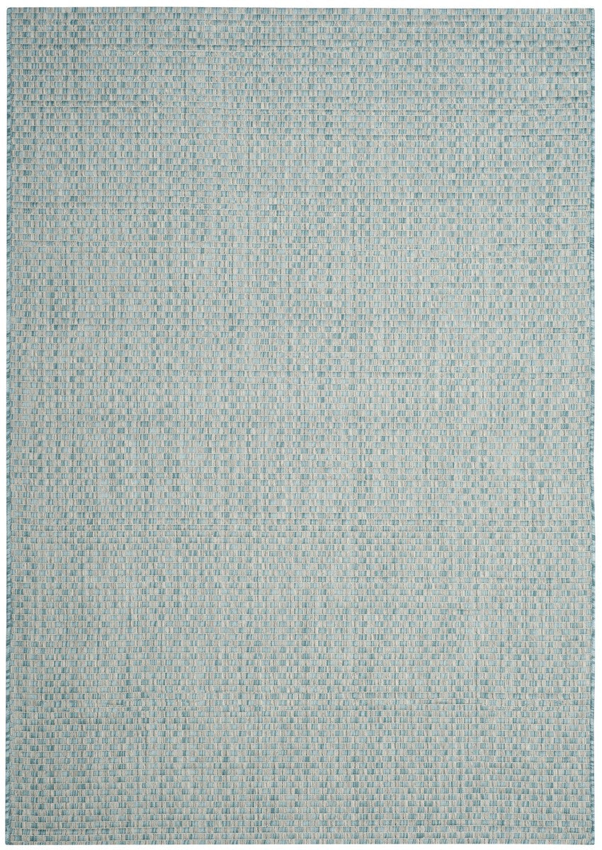  Safavieh Courtyard 8653 Indoor / Outdoor Rug - Light Blue / Light Grey - Bonton