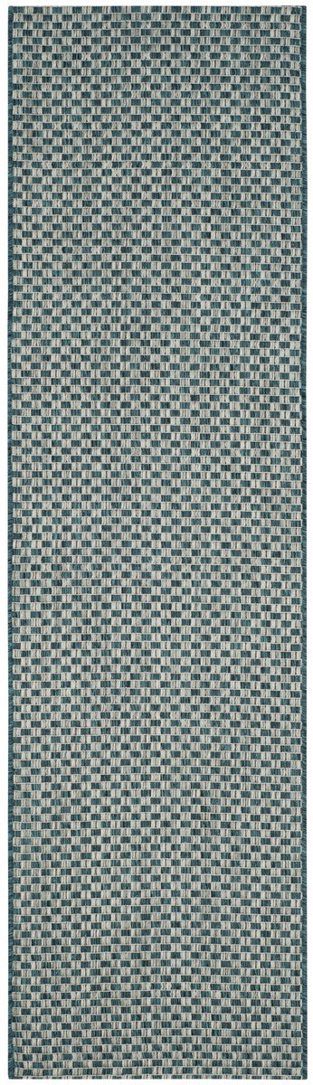  Safavieh Courtyard 8653 Indoor / Outdoor Rug - Black / Light Grey - Bonton