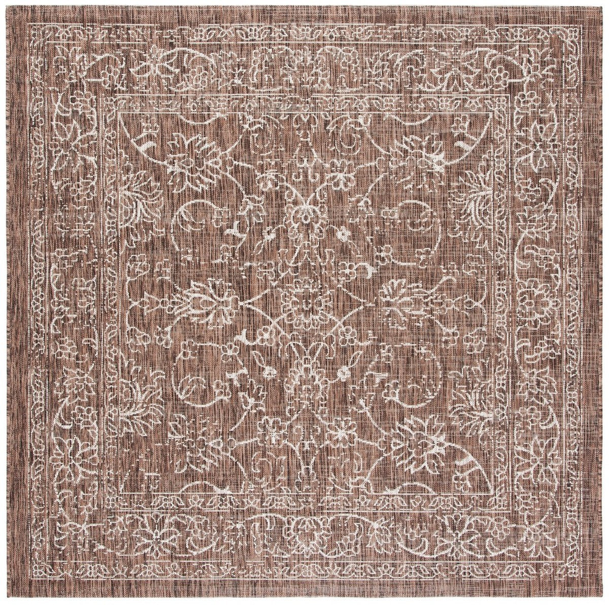  Safavieh Courtyard 8680 Indoor / Outdoor Rug - Gold / Ivory - Bonton