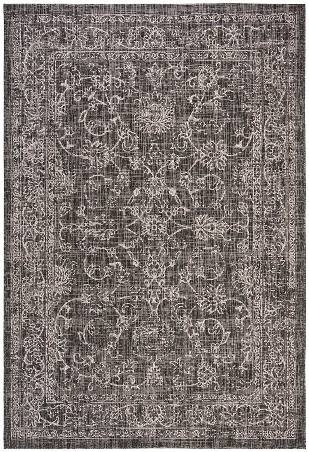  Safavieh Courtyard 8680 Indoor / Outdoor Rug - Brown / Ivory - Bonton