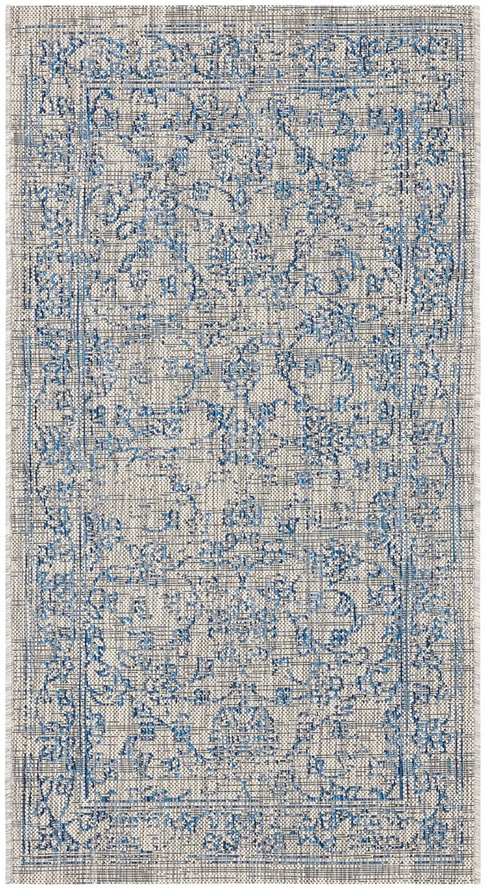  Safavieh Courtyard 8680 Indoor / Outdoor Rug - Brown / Ivory - Bonton