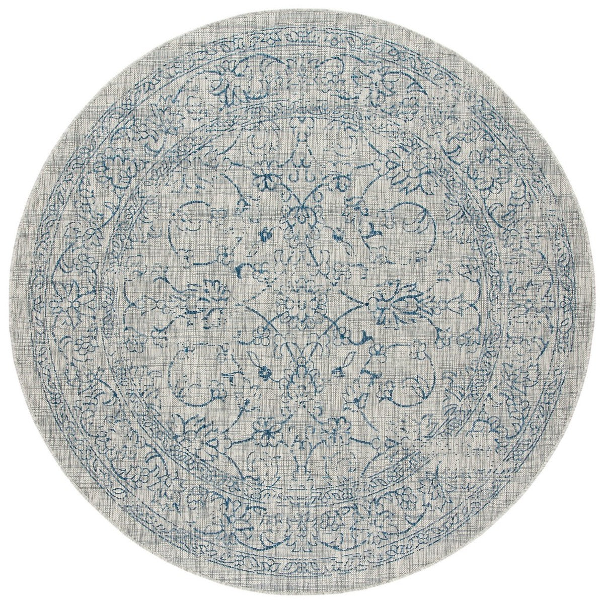  Safavieh Courtyard 8680 Indoor / Outdoor Rug - Aqua / Navy - Bonton