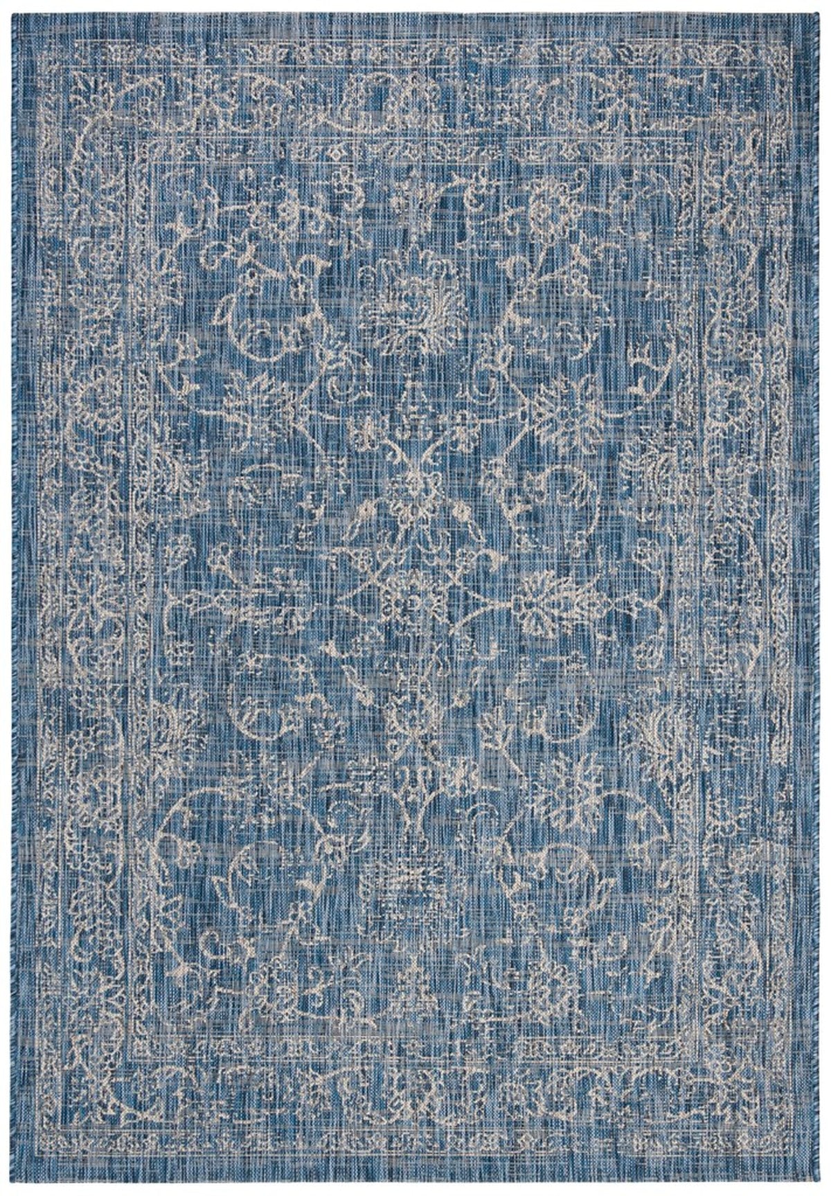  Safavieh Courtyard 8680 Indoor / Outdoor Rug - Navy / Ivory - Bonton