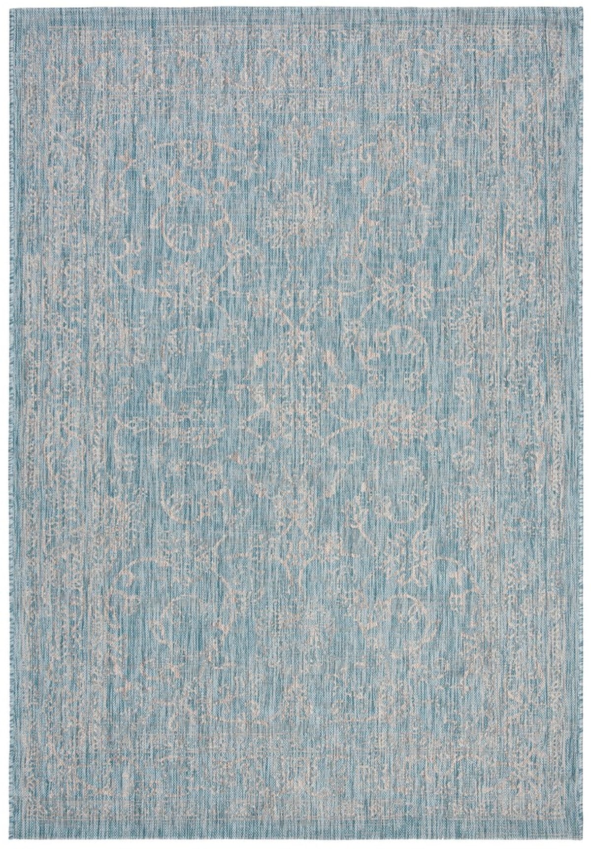  Safavieh Courtyard 8680 Indoor / Outdoor Rug - Turquoise - Bonton