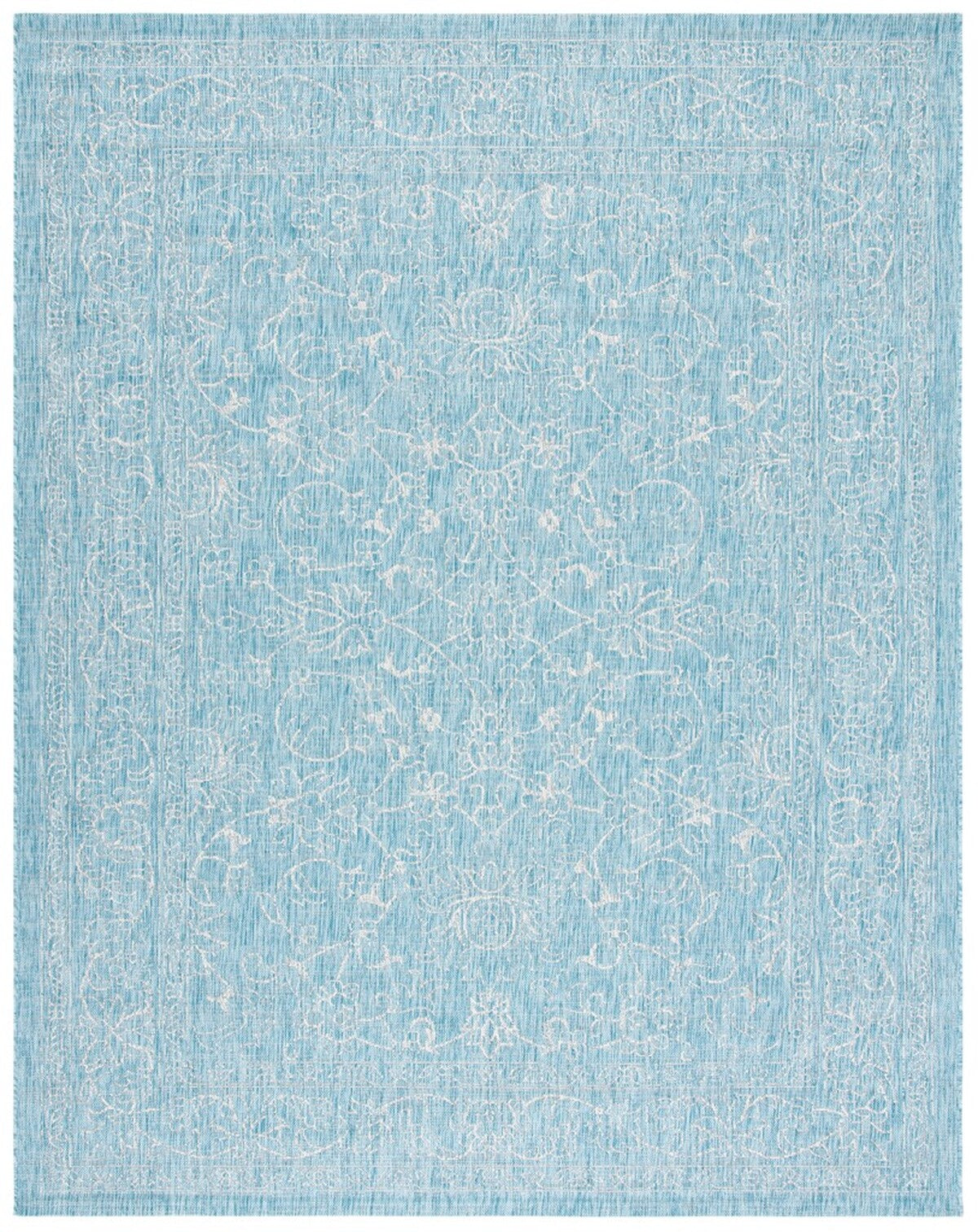  Safavieh Courtyard 8680 Indoor / Outdoor Rug - Turquoise - Bonton