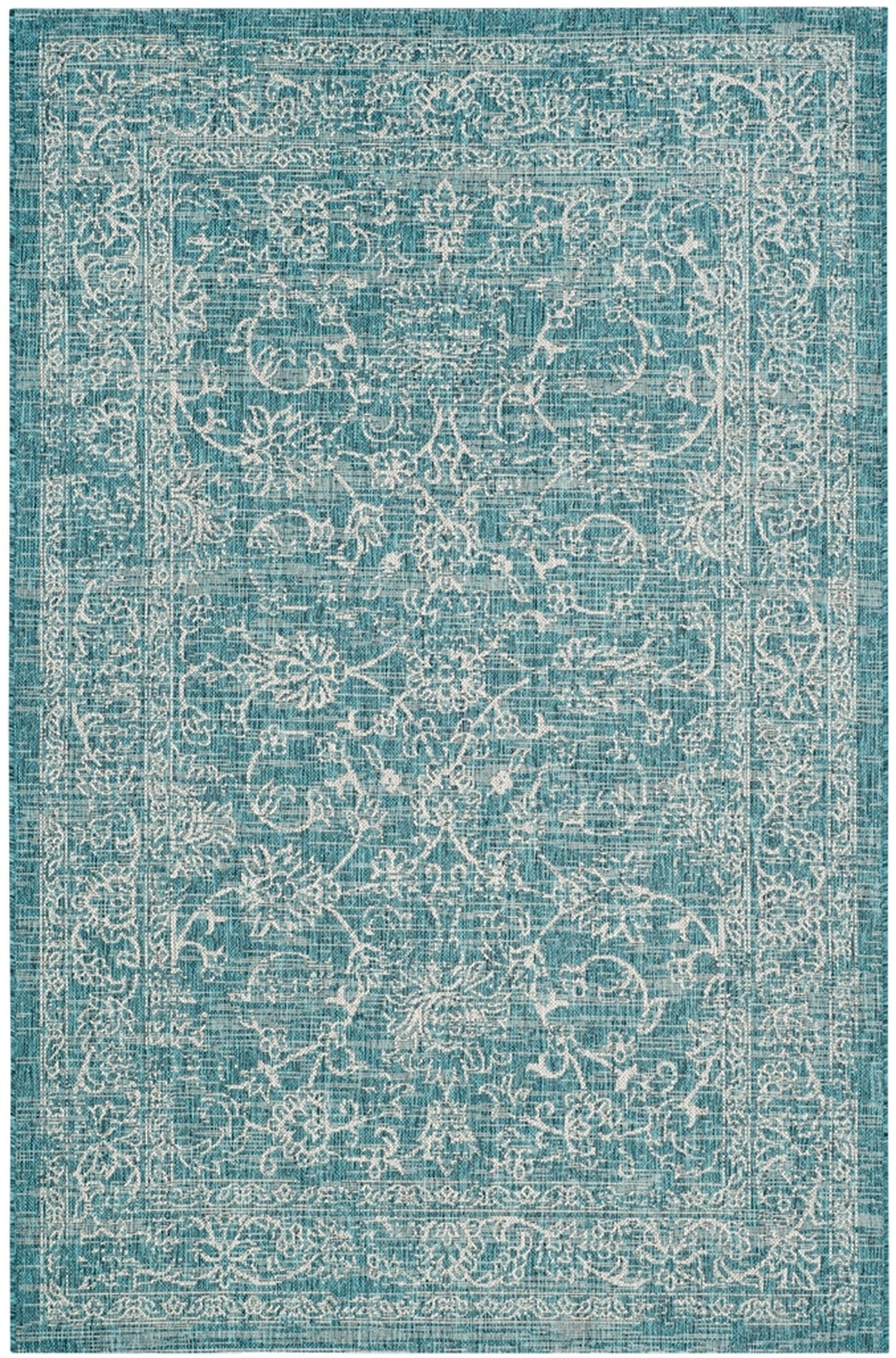  Safavieh Courtyard 8680 Indoor / Outdoor Rug - Turquoise - Bonton