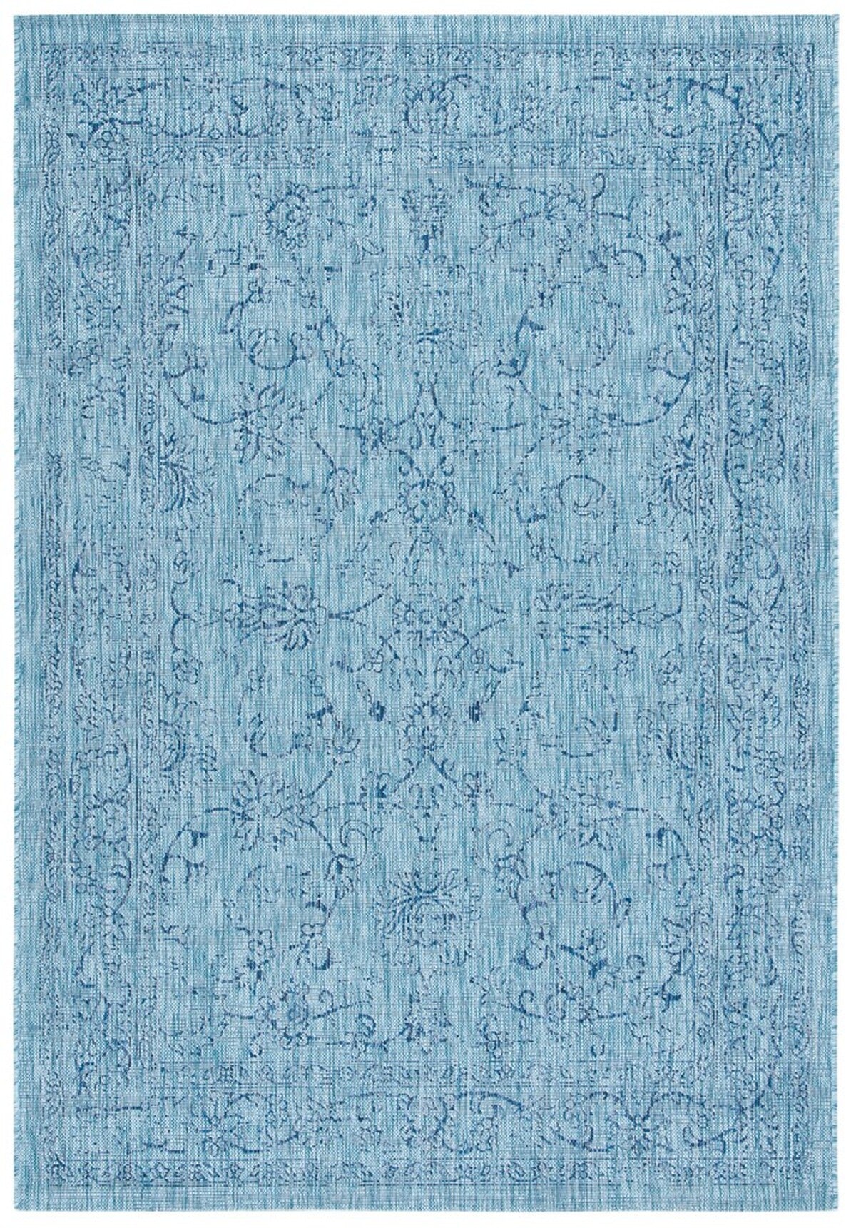  Safavieh Courtyard 8680 Indoor / Outdoor Rug - Turquoise - Bonton