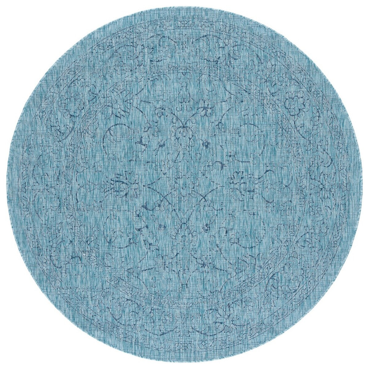  Safavieh Courtyard 8680 Indoor / Outdoor Rug - Turquoise - Bonton