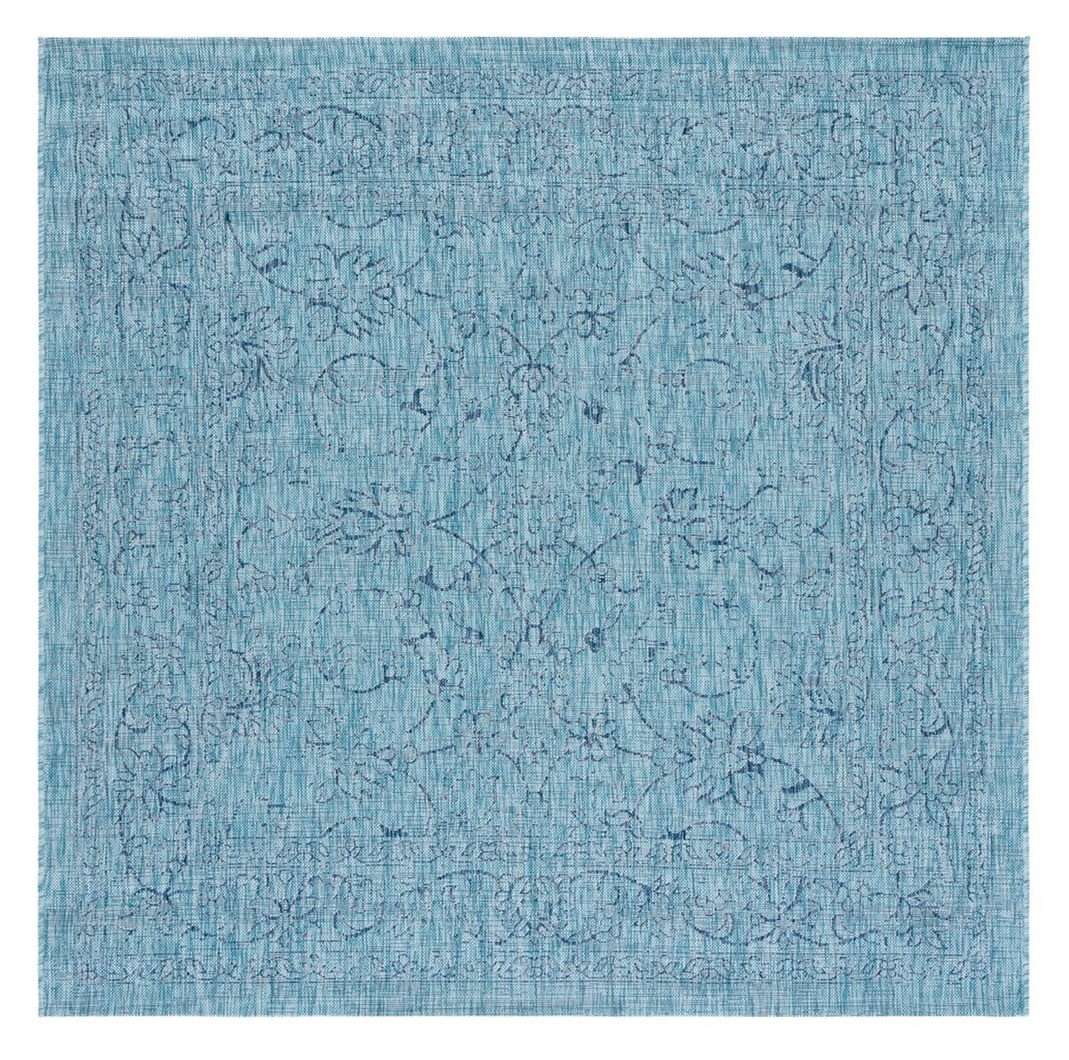  Safavieh Courtyard 8680 Indoor / Outdoor Rug - Turquoise - Bonton