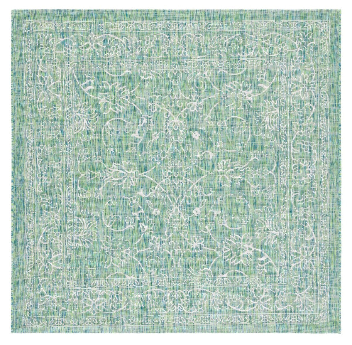  Safavieh Courtyard 8680 Indoor / Outdoor Rug - Turquoise - Bonton