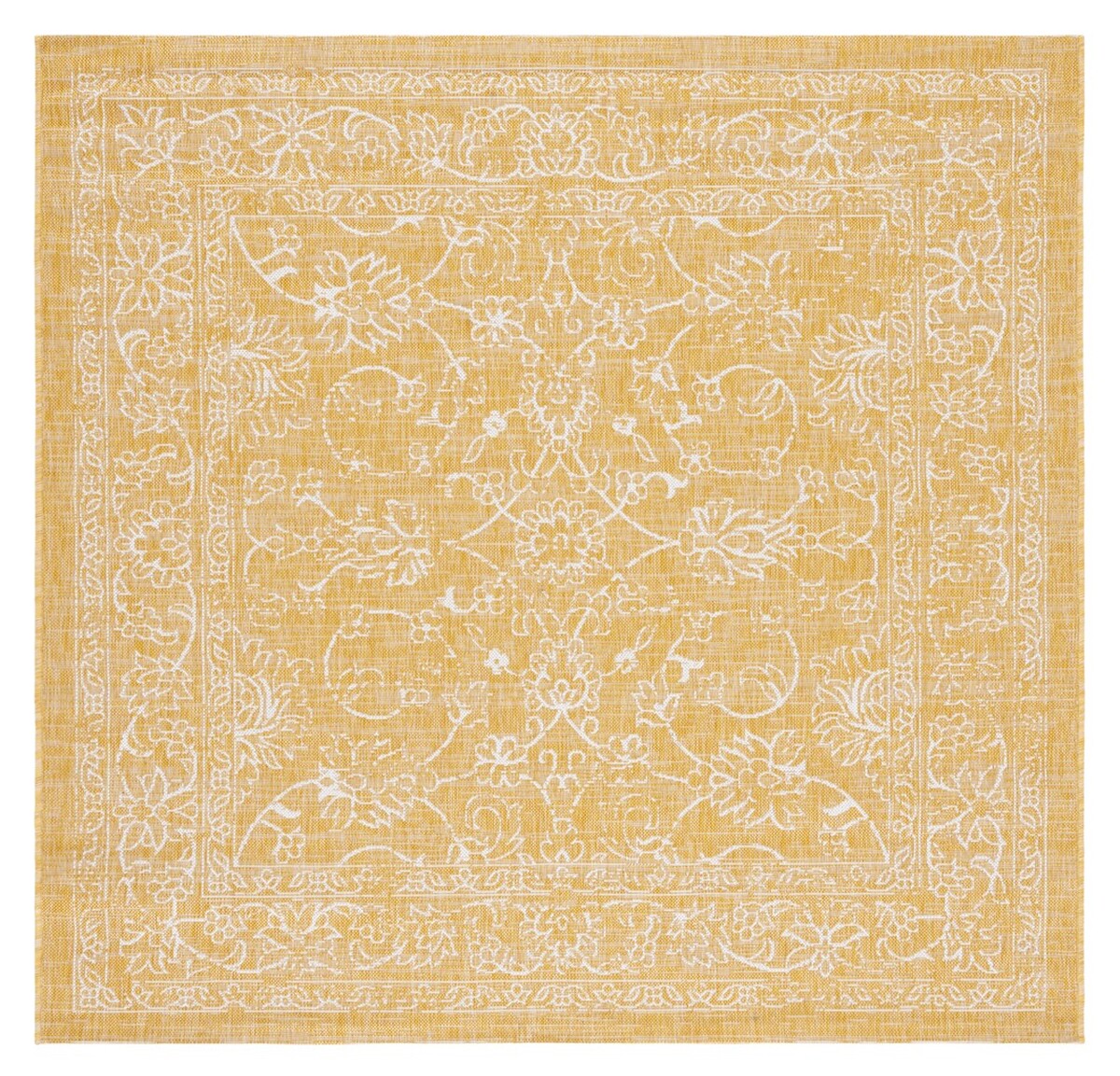  Safavieh Courtyard 8680 Indoor / Outdoor Rug - Gold / Ivory - Bonton