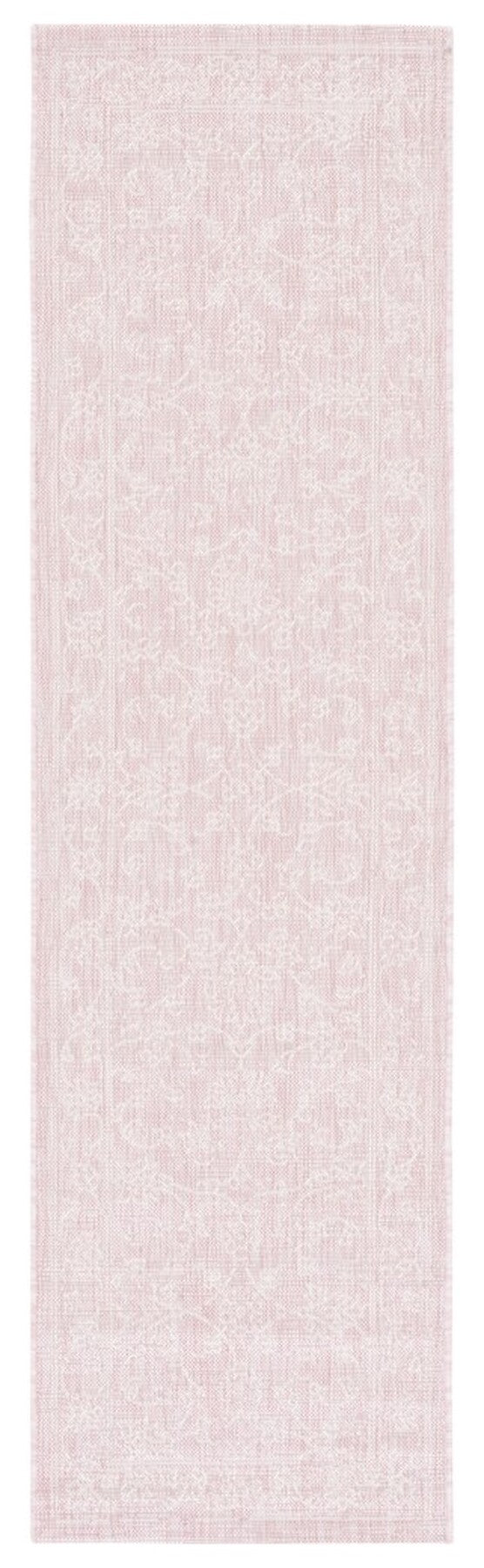  Safavieh Courtyard 8680 Indoor / Outdoor Rug - Soft Pink / Ivory - Bonton