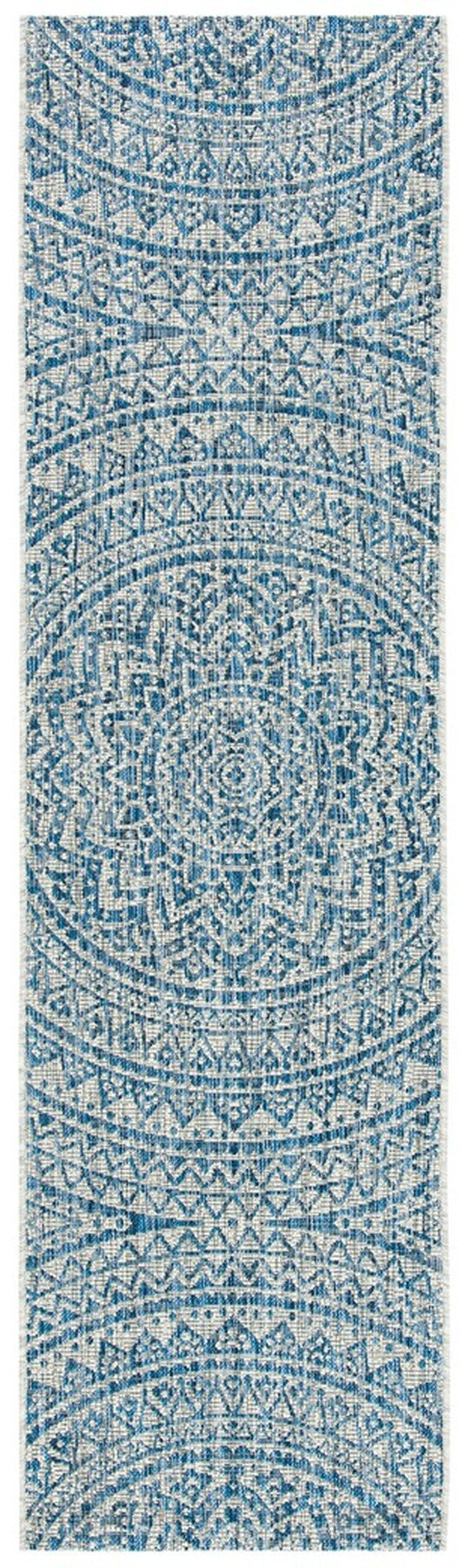  Safavieh Courtyard 8734 Indoor / Outdoor Rug - Ivory / Fuchsia - Bonton