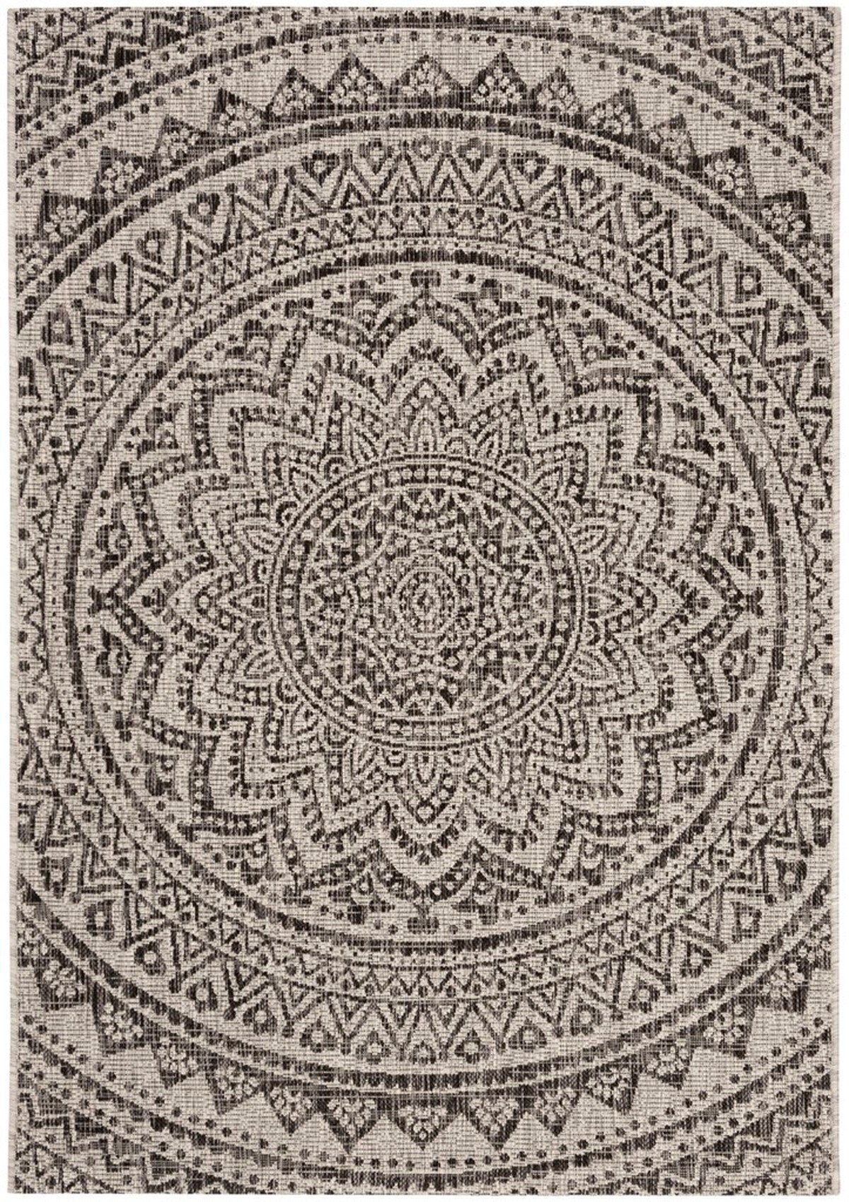  Safavieh Courtyard 8734 Indoor / Outdoor Rug - Ivory / Fuchsia - Bonton