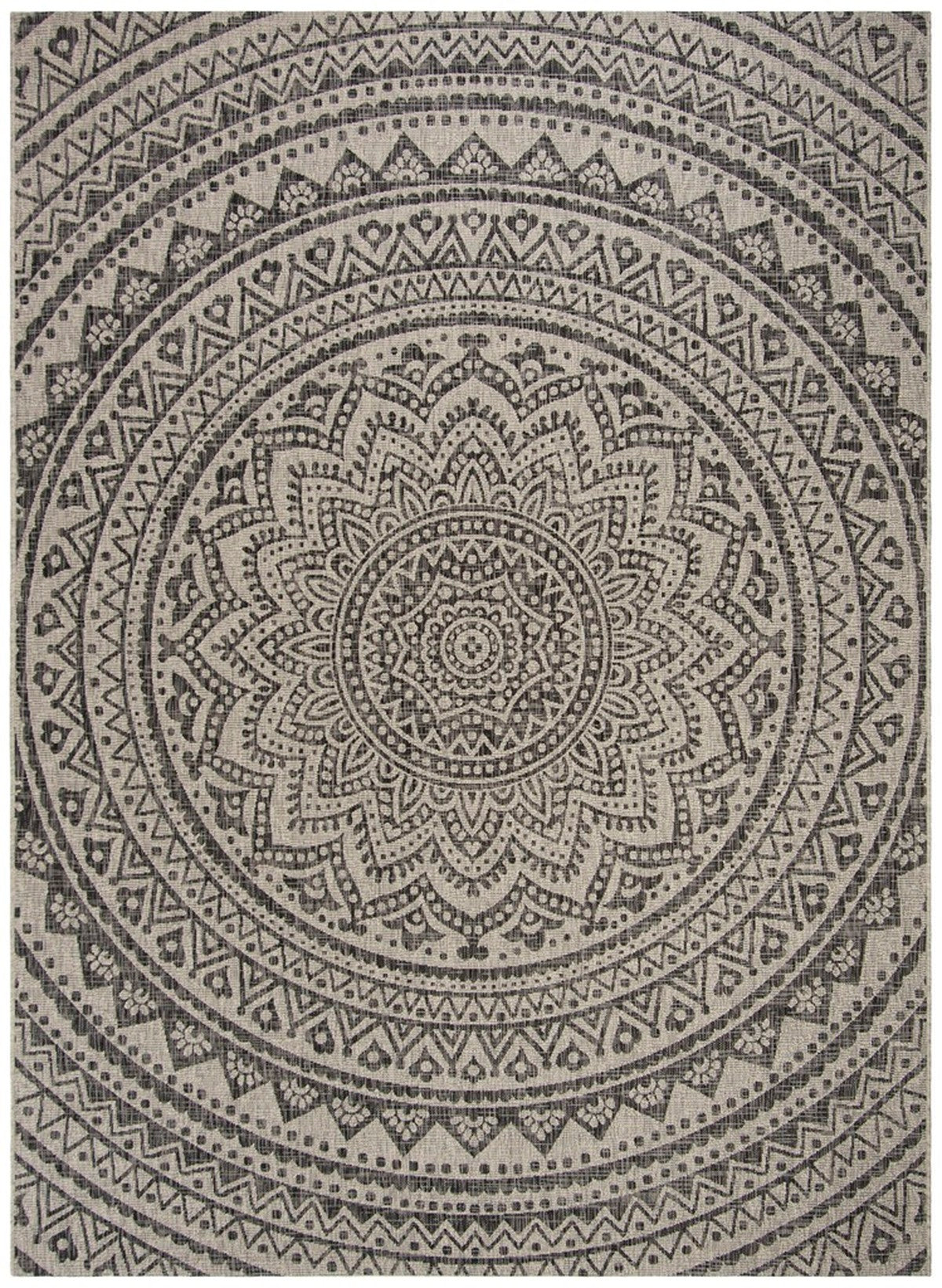  Safavieh Courtyard 8734 Indoor / Outdoor Rug - Ivory / Fuchsia - Bonton