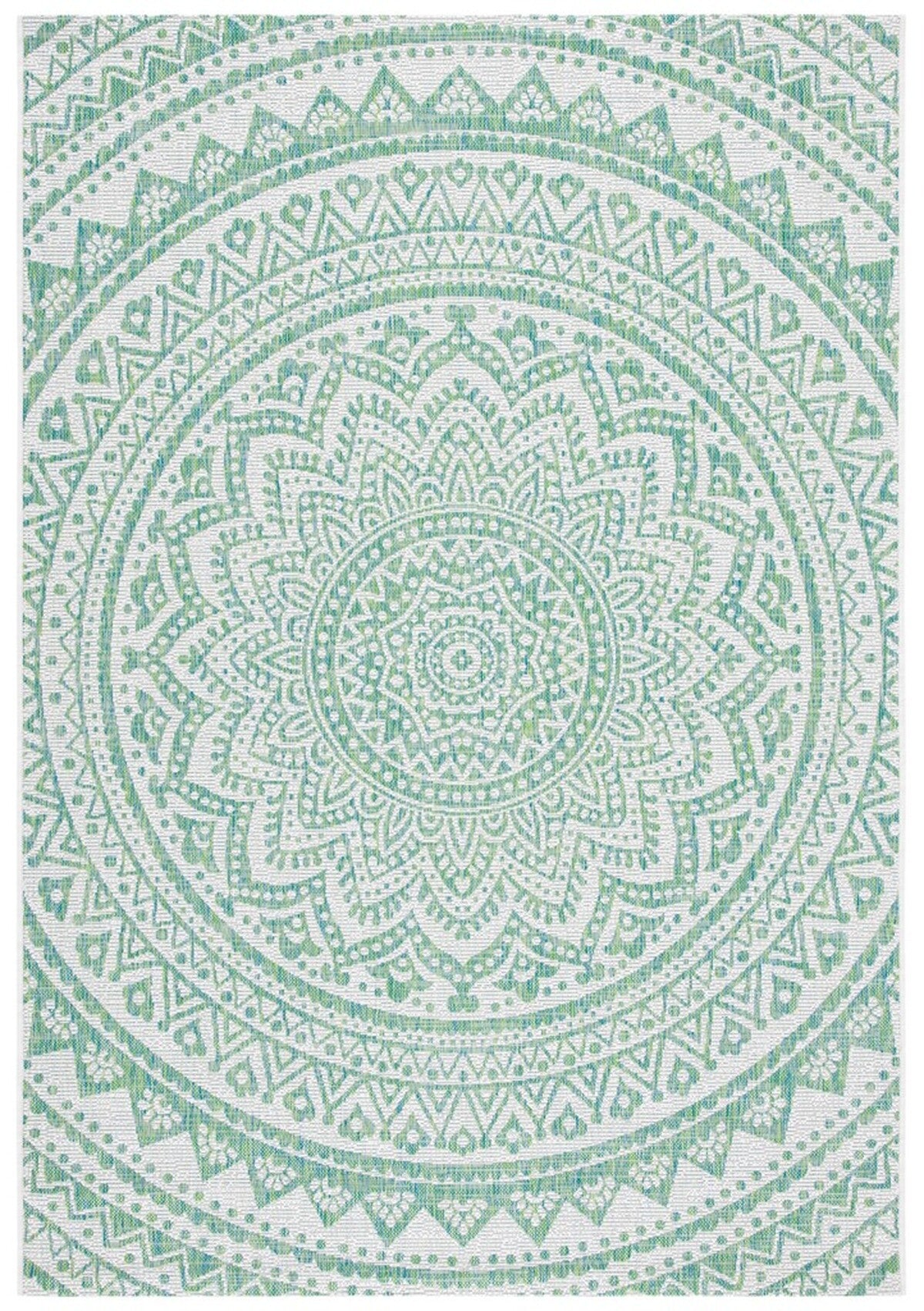  Safavieh Courtyard 8734 Indoor / Outdoor Rug - Light Grey / Blue - Bonton