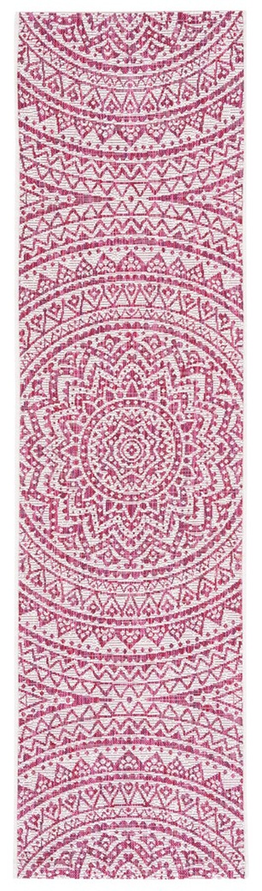  Safavieh Courtyard 8734 Indoor / Outdoor Rug - Light Beige / Terracotta - Bonton