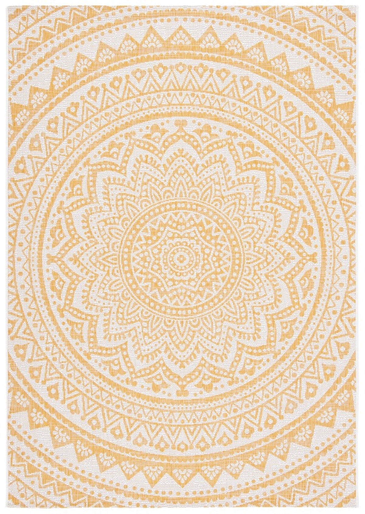  Safavieh Courtyard 8734 Indoor / Outdoor Rug - Ivory / Fuchsia - Bonton