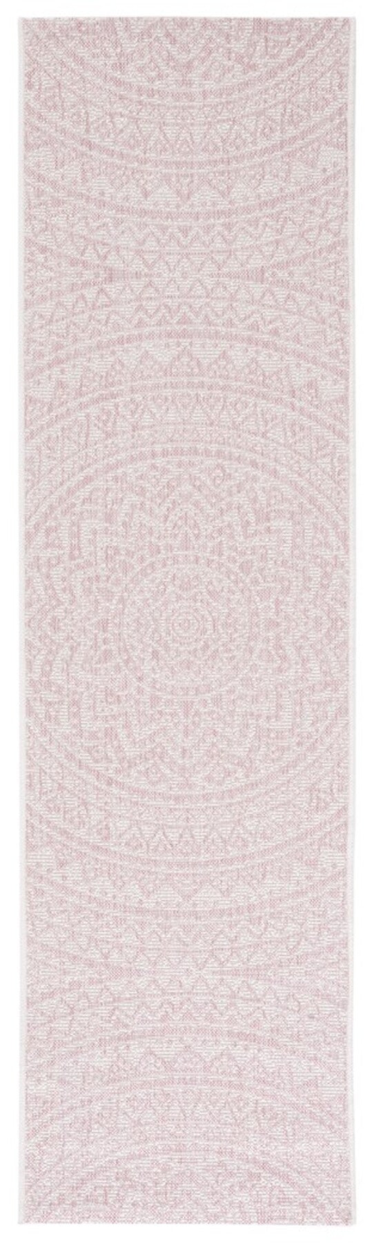  Safavieh Courtyard 8734 Indoor / Outdoor Rug - Ivory / Soft Pink - Bonton