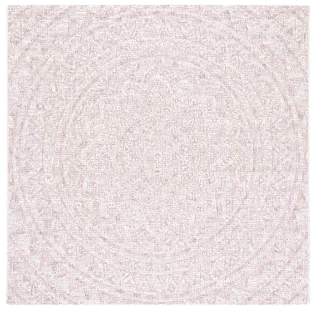  Safavieh Courtyard 8734 Indoor / Outdoor Rug - Ivory / Fuchsia - Bonton