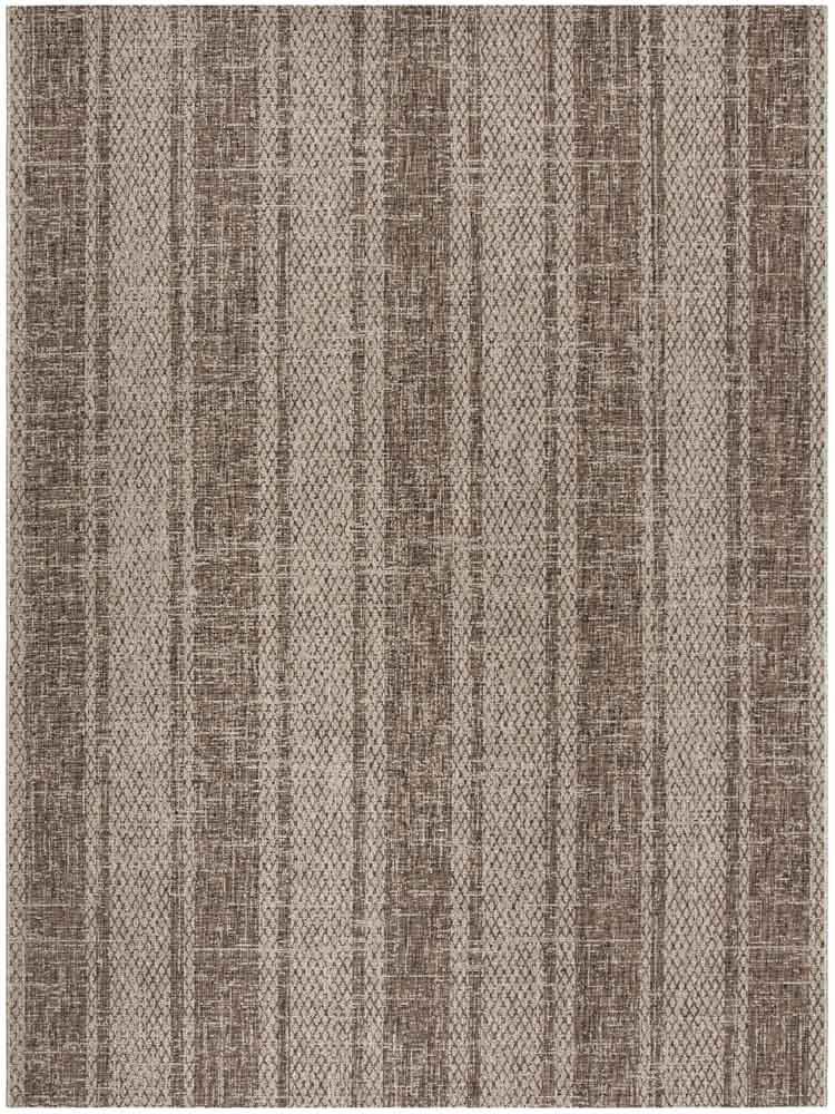  Safavieh Courtyard 8736 Indoor / Outdoor Rug - Light Grey / Teal - Bonton