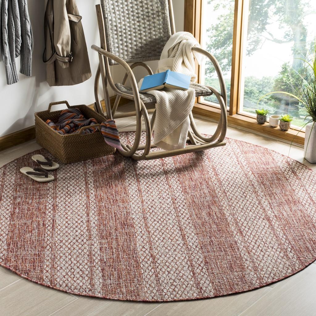  Safavieh Courtyard 8736 Indoor / Outdoor Rug - Light Beige / Light Brown - Bonton