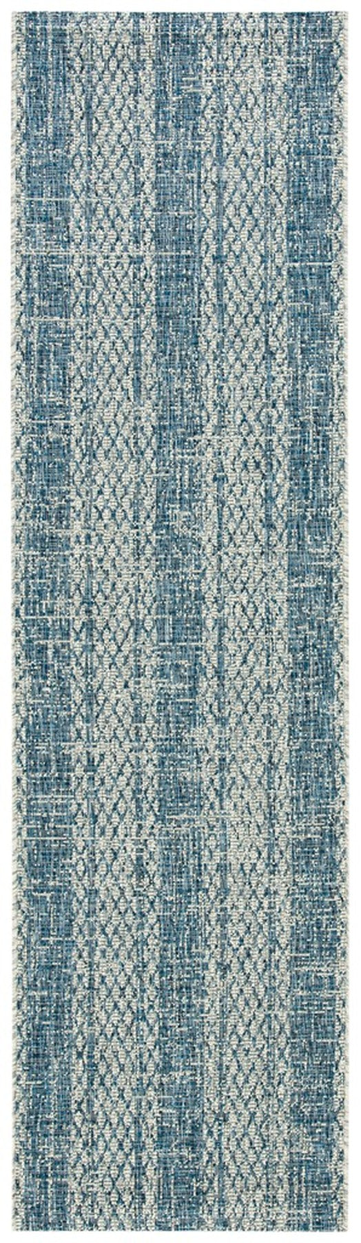  Safavieh Courtyard 8736 Indoor / Outdoor Rug - Light Grey / Blue - Bonton