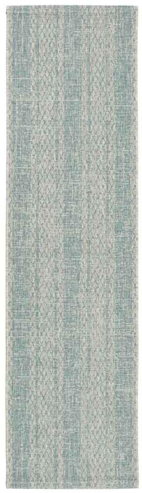  Safavieh Courtyard 8736 Indoor / Outdoor Rug - Light Grey / Blue - Bonton