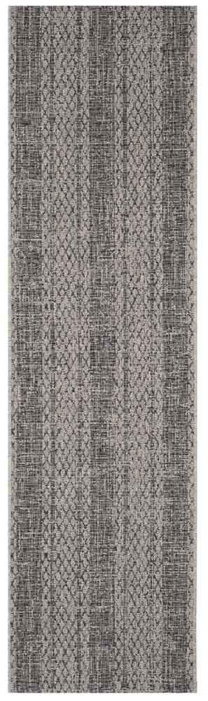  Safavieh Courtyard 8736 Indoor / Outdoor Rug - Light Grey / Teal - Bonton