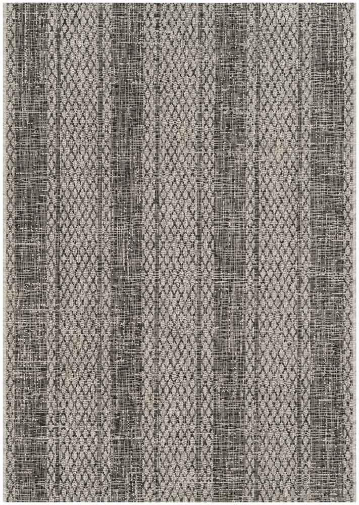  Safavieh Courtyard 8736 Indoor / Outdoor Rug - Light Grey / Teal - Bonton