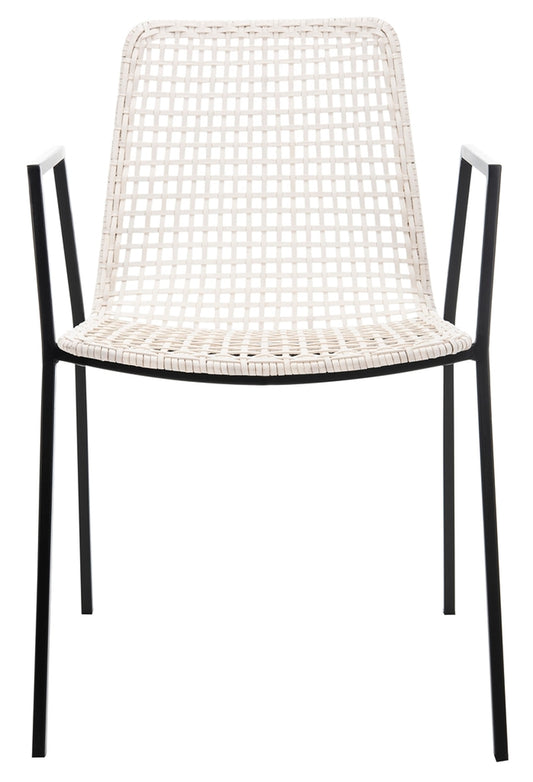 Wynona Woven Leather Dining Chair Set of 2