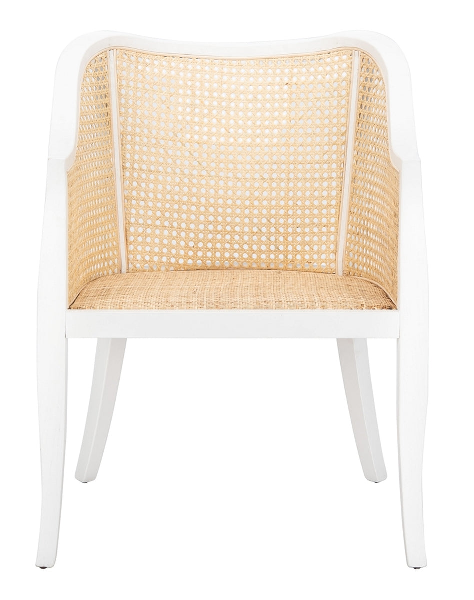  Safavieh Maika Natural Cane Dining Chair - Black/Natural - Bonton