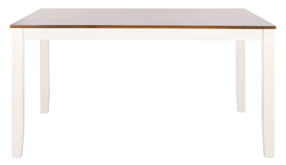  Safavieh Silio Rectangle Dining Table - White/Natural - Bonton