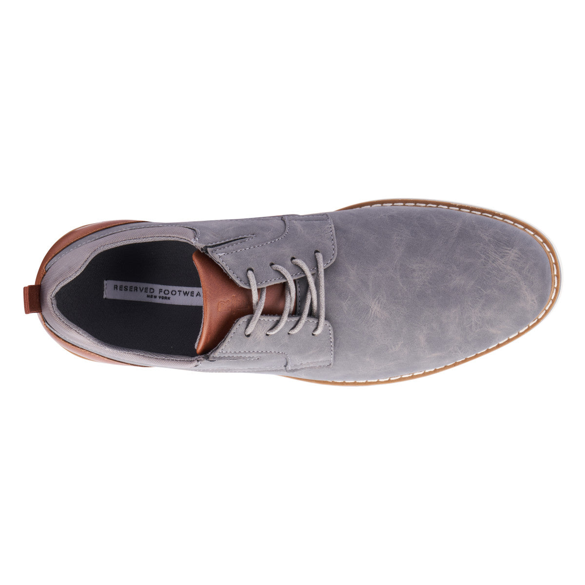  Reserved Footwear New York New York Vertigo Men's Oxford Shoe - Gray - Bonton