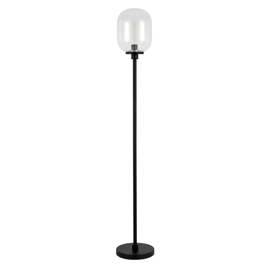 Agnolo 69" Tall Floor Lamp with Clear Glass Shade