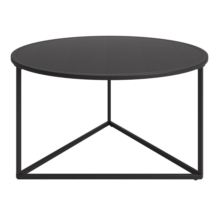 Jenson 33'' Wide Coffee Table with Metal Top