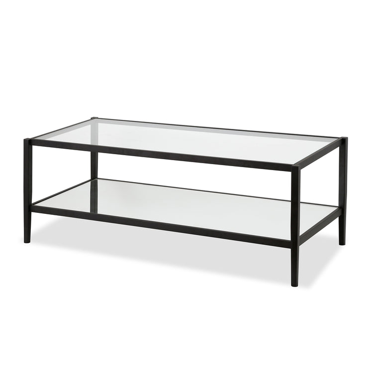 Giehl 45'' Wide Coffee Table with Mirror Shelf