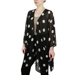 Dot Print Sheer Cardigan