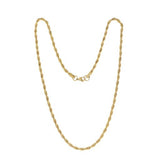 Twist Rope Chain 4mm Necklace