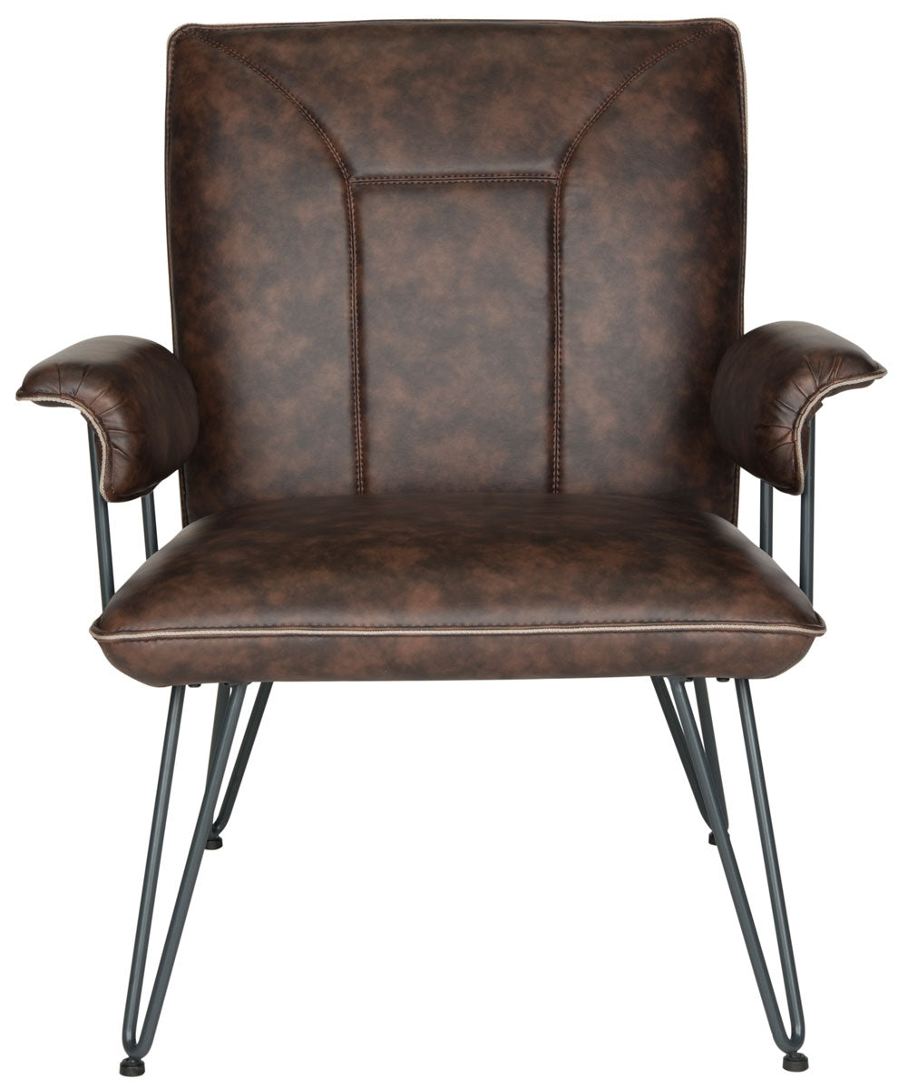  Safavieh Johannes Mid -Century Modern Armchair - Camel - Bonton