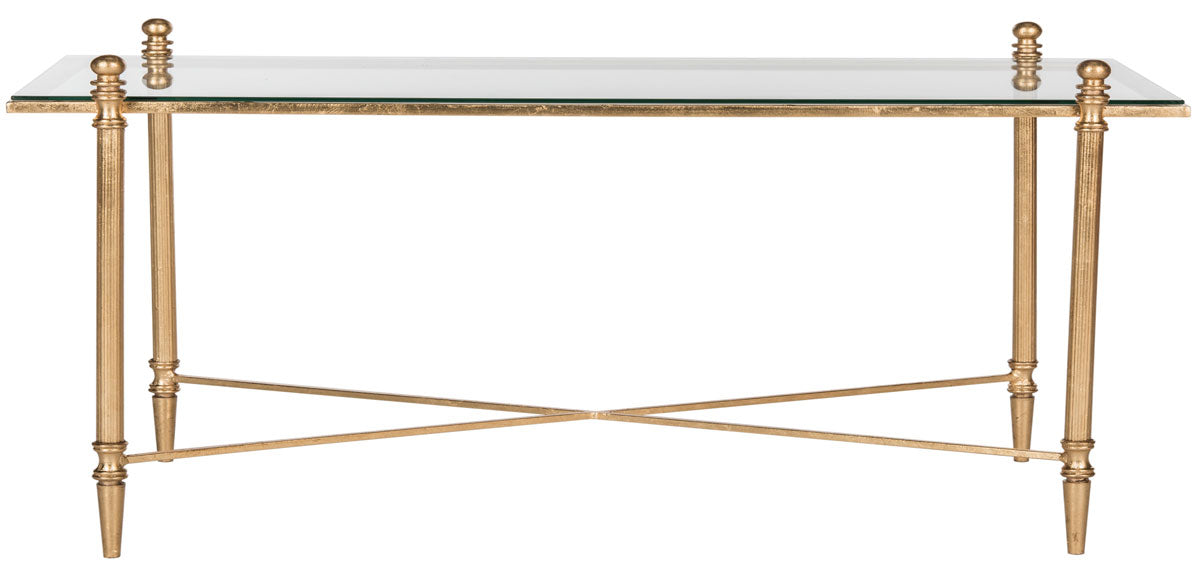  Safavieh Tait Coffee Table - Gold - Bonton