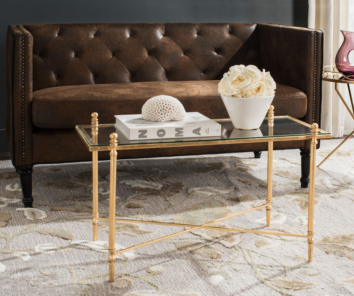  Safavieh Tait Coffee Table - Gold - Bonton