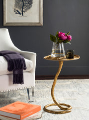 Mina Gold Foil Side Table