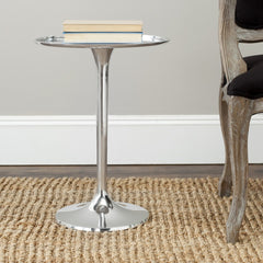 Platina Round Top Sleek Table