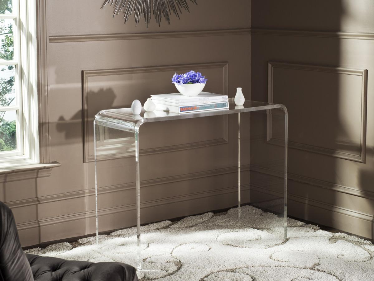  Safavieh Atka Acrylic Console Table - Clear - Bonton