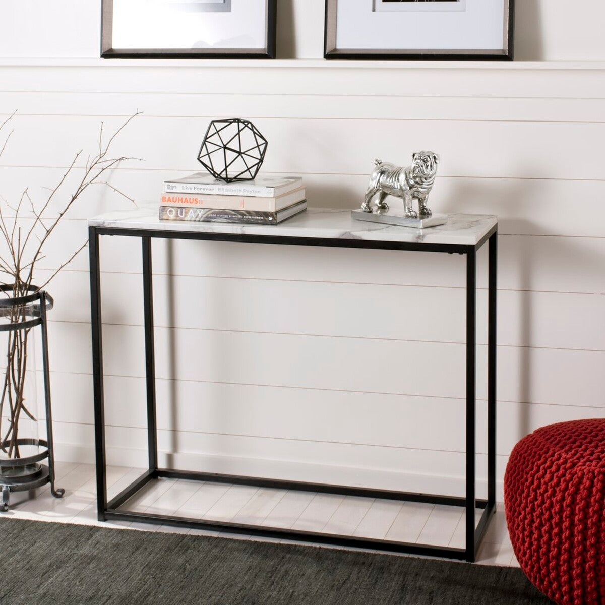  Safavieh Baize Console Table - White - Bonton