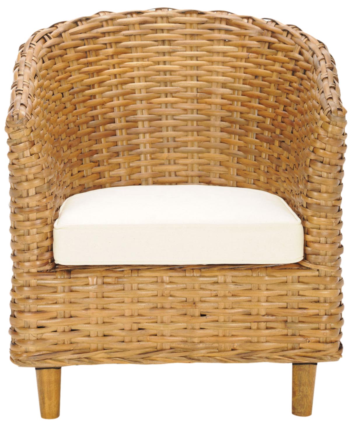  Safavieh Omni Barrel Chair with Cushion - Natural - Bonton