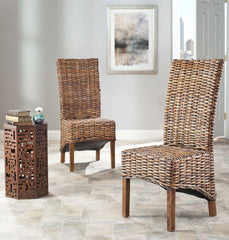 Isla Brown Rattan Side Chair