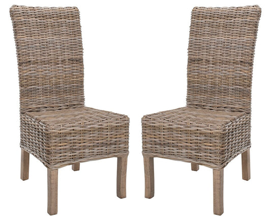 Quaker Rattan Side Chair Set of 2